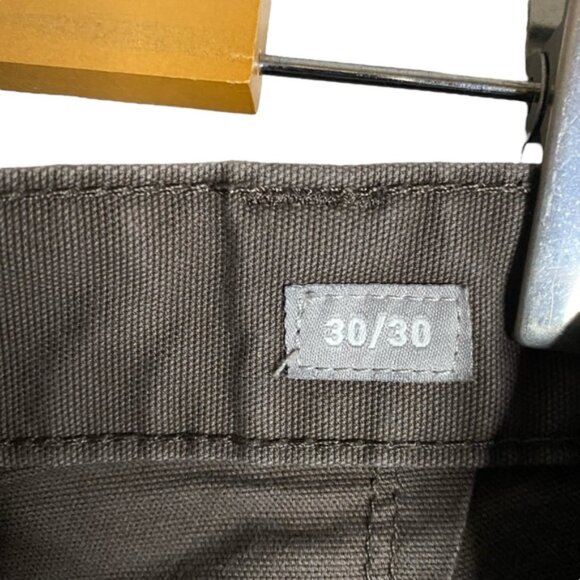 Ariat Men's Rebar M4 Dark Khaki Relaxed Straight Canvas Work Pants - Picture 7 of 12